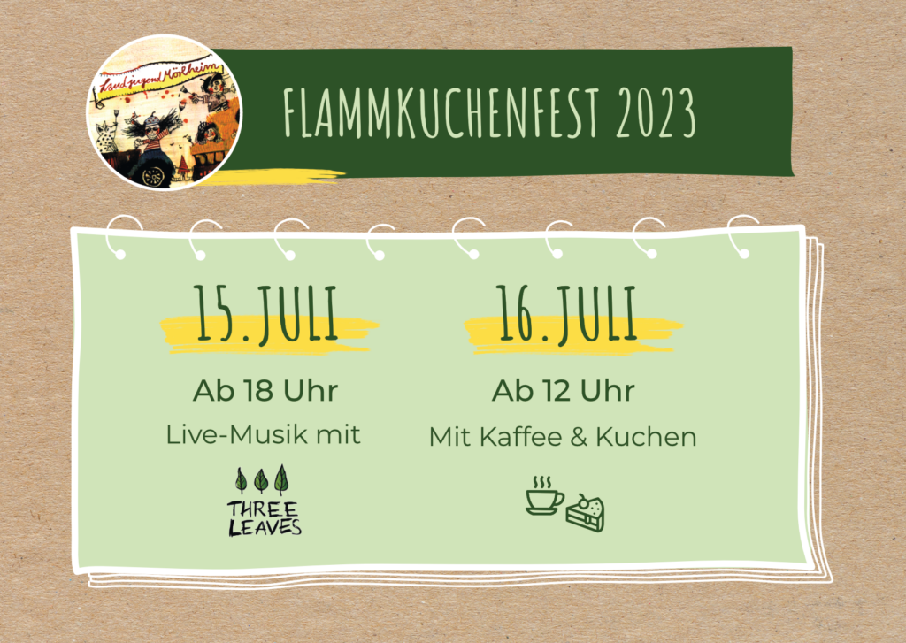 Flammkuchenfest der Landjugend Mörlheim am 15. und 16. Juli 2023